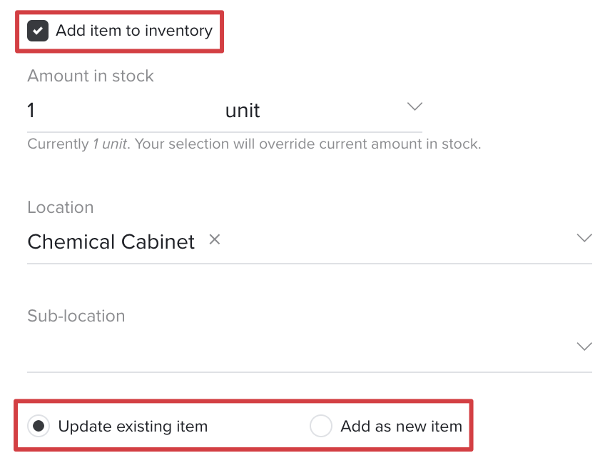 Add items to the Inventory – Quartzy Support